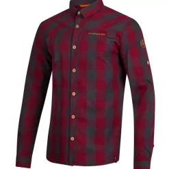 La Sportiva Shirts^ANDES LS SHIRT M Carbon/Hawaiian Sun