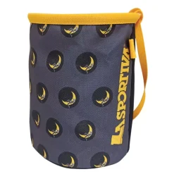 La Sportiva Accessories|Accessories^CLIMBING ON THE MOON CHALK BAG Carbon/Giallo