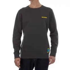 La Sportiva Sweatshirts & Fleece^CLIMBING ON THE MOON SWEATSHIRT M Carbon/Giallo