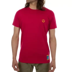 La Sportiva Shirts^CLIMBING ON THE MOON T-SHIRT M Carbon/Giallo