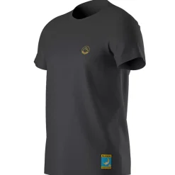 La Sportiva Shirts^CLIMBING ON THE MOON T-SHIRT M Carbon/Giallo