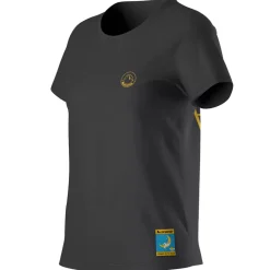 La Sportiva Shirts^CLIMBING ON THE MOON T-SHIRT W Carbon/Giallo