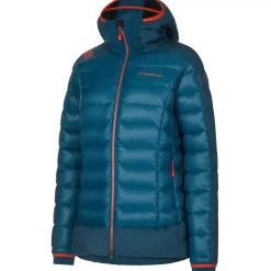 La Sportiva Sale|Jackets^DOLENT DOWN JKT W Storm Blue/Cherry Tomato