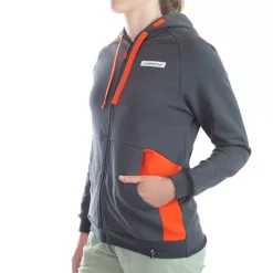 La Sportiva Sale|Sweatshirts & Fleece^KAOS HOODY W Carbon/Cherry Tomato