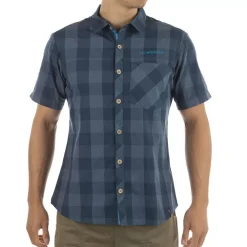 La Sportiva Shirts^NOMAD SS SHIRT M Carbon/Lime Punch