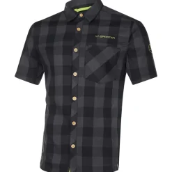 La Sportiva Shirts^NOMAD SS SHIRT M Carbon/Lime Punch