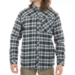 La Sportiva Sale|Shirts^RAMBLER FLANNEL SHIRT M Storm Blue/Lime Punch