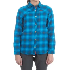 La Sportiva Sale|Shirts^RAMBLER FLANNEL SHIRT W Storm Blue/Cherry Tomato