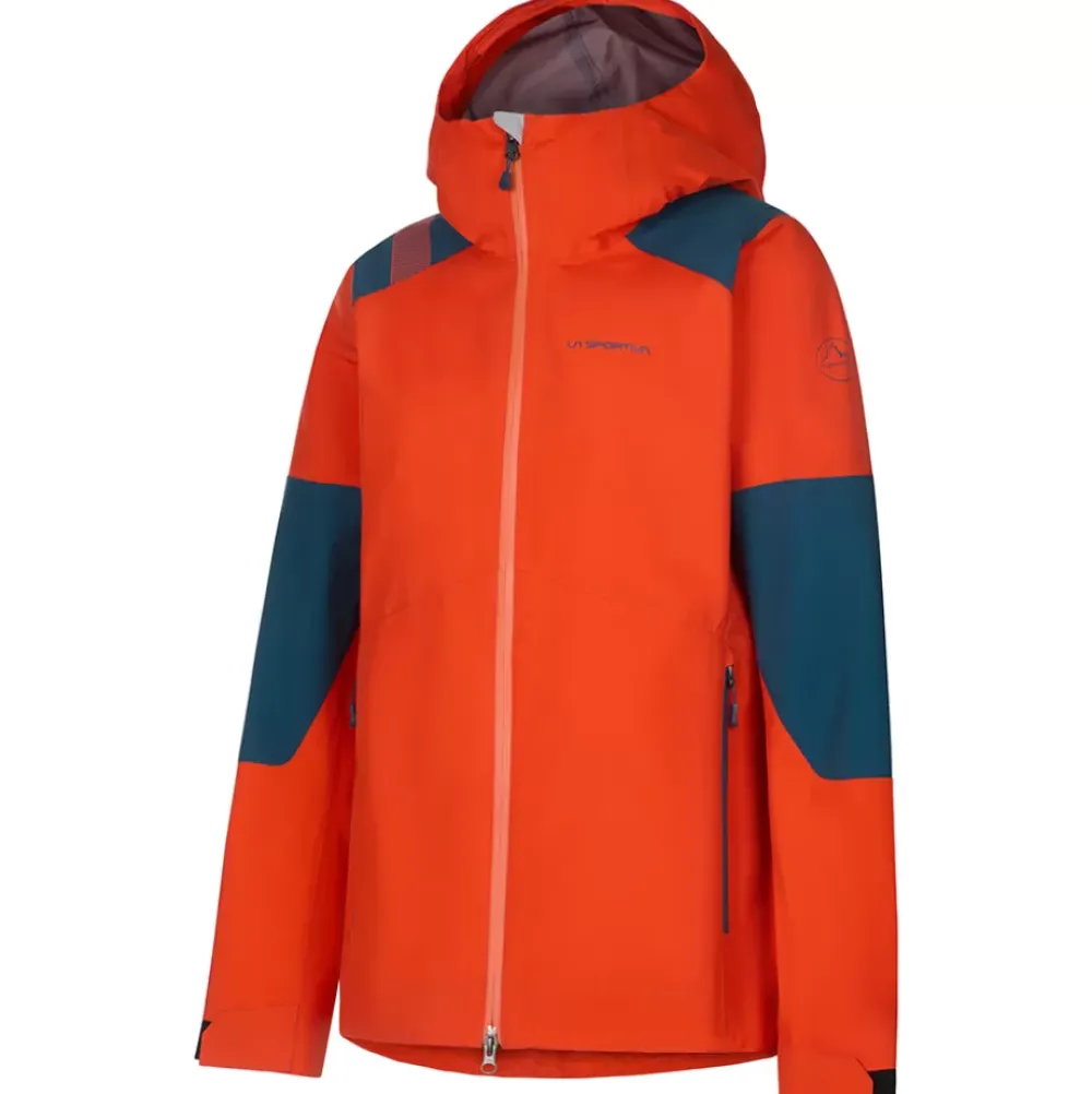 La Sportiva Sale|Jackets^ROSEG GTX JKT W Storm Blue/Cherry Tomato