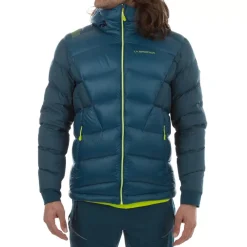 La Sportiva Sale|Jackets^SUPERCOULOIR 1000 DOWN JKT M Storm Blue/Lime Punch