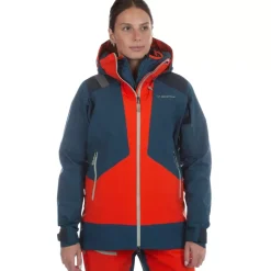 La Sportiva Jackets|Sale^SUPERCOULOIR GTX PRO JKT W Cherry Tomato/Storm Blue