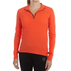 La Sportiva Shirts|Sale^SWIFT LONG SLEEVE W Storm Blue/Cherry Tomato